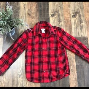 Toddler red and black flannel